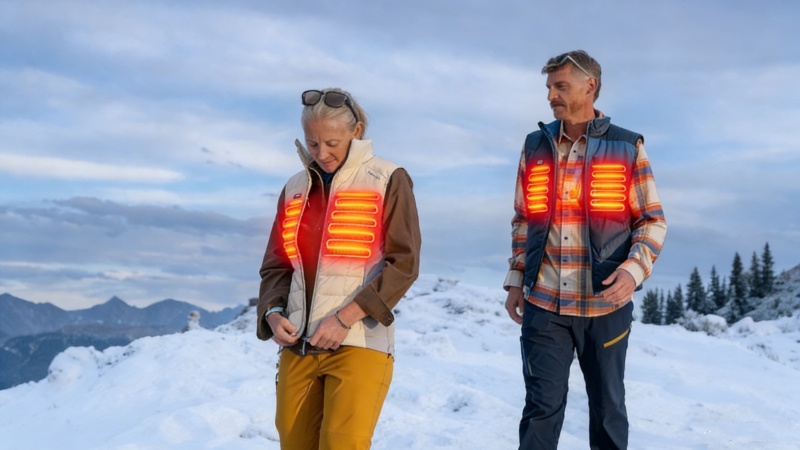 Heated vest for outdoor sports Heated vest for outdoor sports